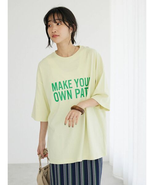 CRAFT STANDARD BOUTIQUE(クラフトスタンダードブティック)の「MAKE Tee(Tシャツ/カットソー・レディース・ホワイト/イエロー/ブラック・M/L)」の17枚目の写真