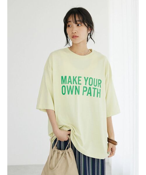 CRAFT STANDARD BOUTIQUE(クラフトスタンダードブティック)の「MAKE Tee(Tシャツ/カットソー・レディース・ホワイト/イエロー/ブラック・M/L)」の19枚目の写真