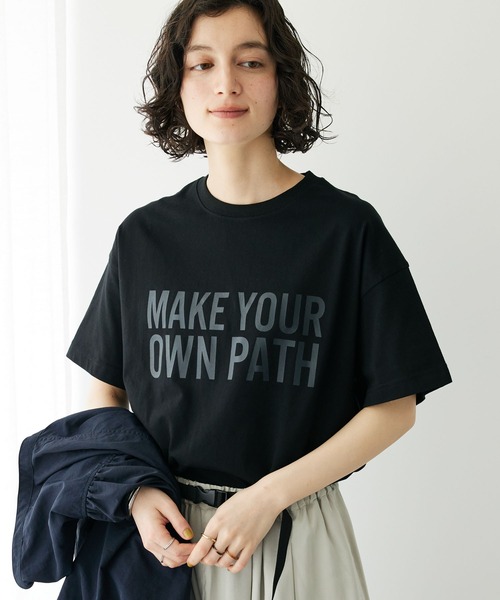 CRAFT STANDARD BOUTIQUE(クラフトスタンダードブティック)の「MAKE Tee(Tシャツ/カットソー・レディース・ホワイト/イエロー/ブラック・M/L)」の2枚目の写真