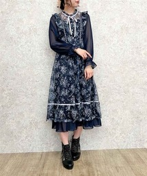 フローラルレースワンピース