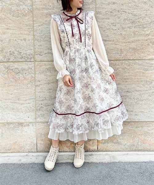 フローラルレース axes femme（アクシーズファム）の「フローラルレースワンピース