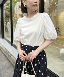 NOLLEY’S | ◇【WEB限定】ストレッチポンチ袖タフタTシャツ(接触冷感・UVカット・マシンウォッシャブル)(Tシャツ/カットソー)