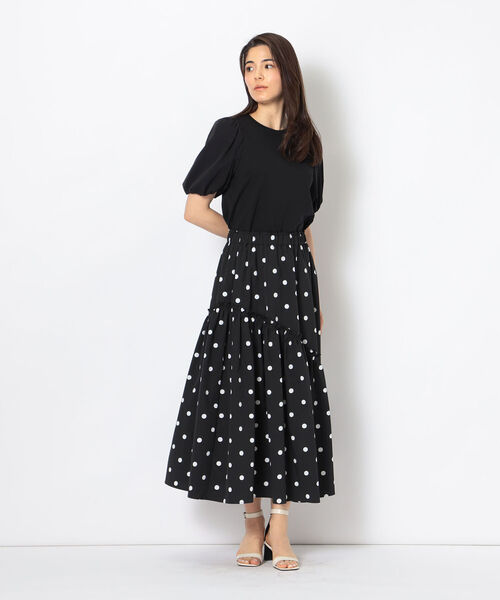 NOLLEY’S(ノーリーズ)の「◇【WEB限定】ストレッチポンチ袖タフタTシャツ(接触冷感・UVカット・マシンウォッシャブル)(Tシャツ/カットソー・レディース・ブラック/オフホワイト/ネイビー/ベージュ・FREE)」の8枚目の写真