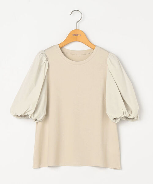 NOLLEY’S(ノーリーズ)の「◇【WEB限定】ストレッチポンチ袖タフタTシャツ(接触冷感・UVカット・マシンウォッシャブル)(Tシャツ/カットソー・レディース・ブラック/オフホワイト/ネイビー/ベージュ・FREE)」の21枚目の写真