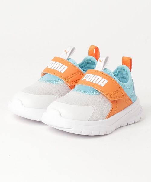 PUMA（プーマ）の「PUMA/プーマ キッズ スニーカー　プーマ エボルブ スリップオン IFT 389136（スリッポン・キッズ・ピンク系その他/ホワイト系その他/ブラック×レッド・16.0cm/13.0cm/15.0cm/14.0cm）」の2枚目の写真