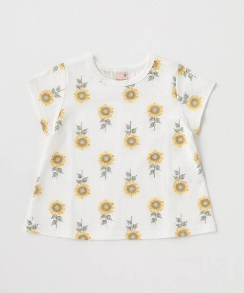 petit main（プティマイン）の「【プティプラ】GIRLS半袖T（Tシャツ/カットソー・キッズ・サックスブルー/ライトピンク/ベージュ/ラベンダー/ネイビー/イエロー/オフホワイト/ライトグリーン/ブルー/ピンク・100cm/130cm/120cm/90cm/80ｃｍ/110cm）」の22枚目の写真