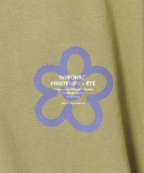 ISTKUNST（イストクンスト）の「【UNISEX】ISTKUNST／フラワースマイリーT　2904686（Tシャツ/カットソー・レディース・ブラック/ホワイト/ピンク/オリーブ・LARGE/MEDIUM/SMALL）」の19枚目の写真
