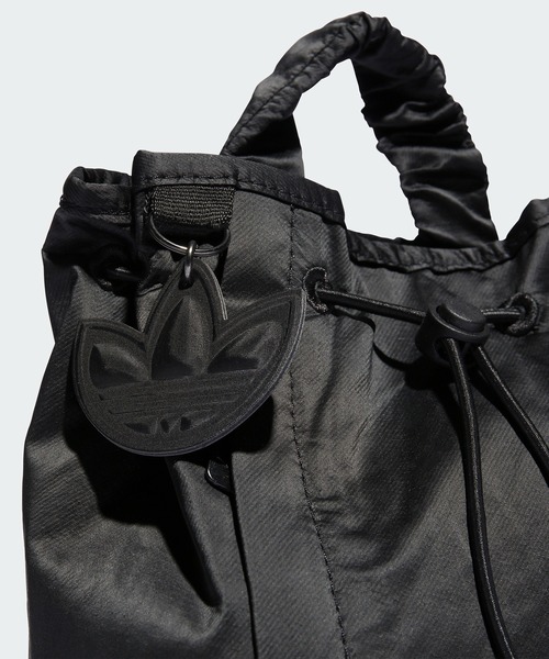正品 adidas(アディダス) Backpack サテンミニバックパック adidas（アディダス）の「サテン ミニ バケットバックパック