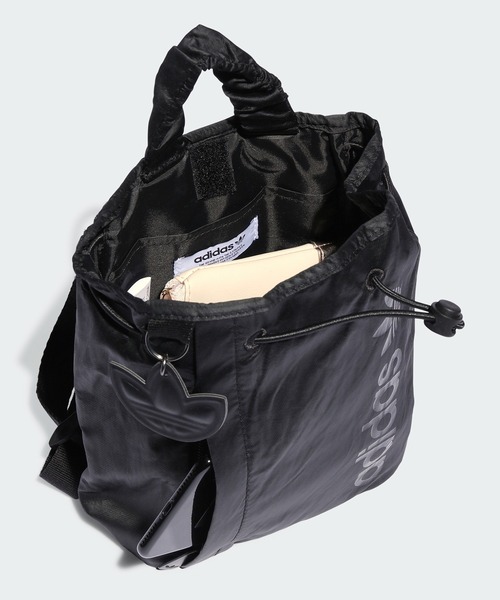 正品 adidas(アディダス) Backpack サテンミニバックパック adidas（アディダス）の「サテン ミニ バケットバックパック