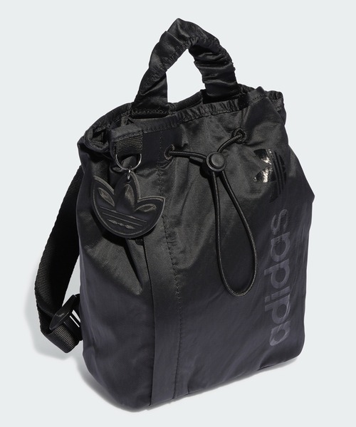 正品 adidas(アディダス) Backpack サテンミニバックパック adidas（アディダス）の「サテン ミニ バケットバックパック