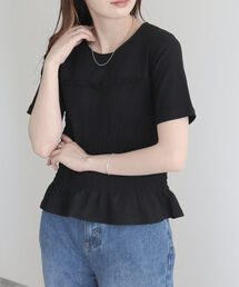 fredy emue | 【fredyemueフレディエミュ】シャーリングカットソーブラウス(Tシャツ/カットソー)