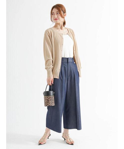 Te chichi(テチチ)の「金釦クルーネックカーディガン(カーディガン/ボレロ・レディース・ゴールド/ピンク/ホワイト/シルバー/ブルー/オフホワイト/ブラック/ブロンズ・フリ-/F)」の12枚目の写真