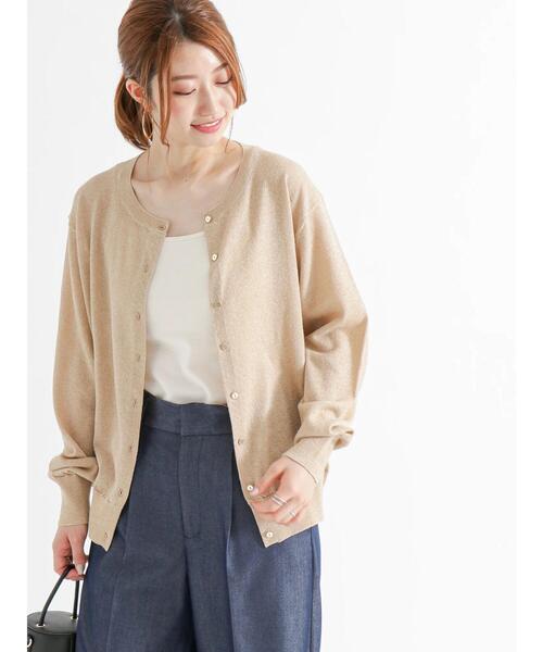 Te chichi(テチチ)の「金釦クルーネックカーディガン(カーディガン/ボレロ・レディース・ゴールド/ピンク/ホワイト/シルバー/ブルー/オフホワイト/ブラック/ブロンズ・フリ-/F)」の17枚目の写真