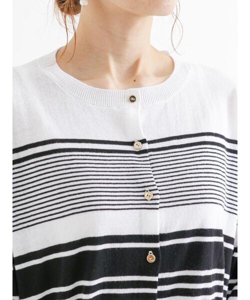 Te chichi(テチチ)の「金釦クルーネックカーディガン(カーディガン/ボレロ・レディース・ゴールド/ピンク/ホワイト/シルバー/ブルー/オフホワイト/ブラック/ブロンズ・フリ-/F)」の21枚目の写真