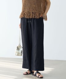 リネンワイドイージーパンツ