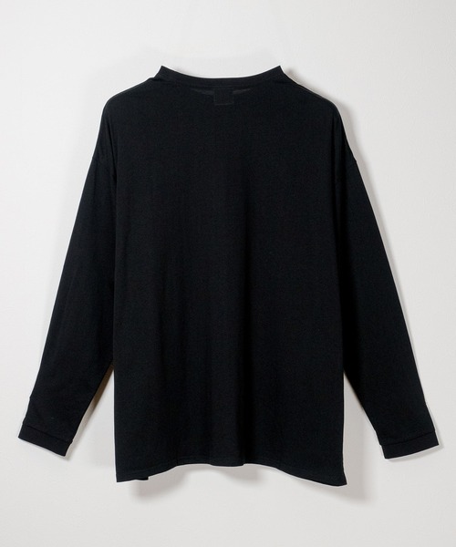 STRAY SHEEP（ストレイシープ）の「[STRAY SHEEP]CATグラフィック・ロングスリーブTee（Tシャツ/カットソー・レディース・ブラック/ホワイト・LARGE/MEDIUM）」の13枚目の写真