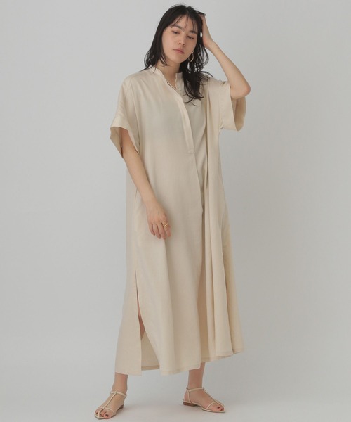 Chaos（カオス）の「Chaos(カオス)/プレミールラチネワンピース（ワンピース・レディース・ベージュ/ブラック・FREE）」の7枚目の写真