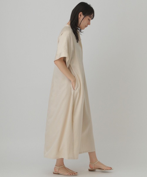 Chaos（カオス）の「Chaos(カオス)/プレミールラチネワンピース（ワンピース・レディース・ベージュ/ブラック・FREE）」の5枚目の写真