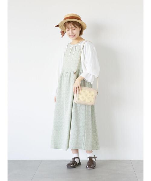 ehka sopo（エヘカソポ）の「リボンボレロ（シャツ/ブラウス・レディース・オフホワイト/ブラック/グリーン・F）」の20枚目の写真