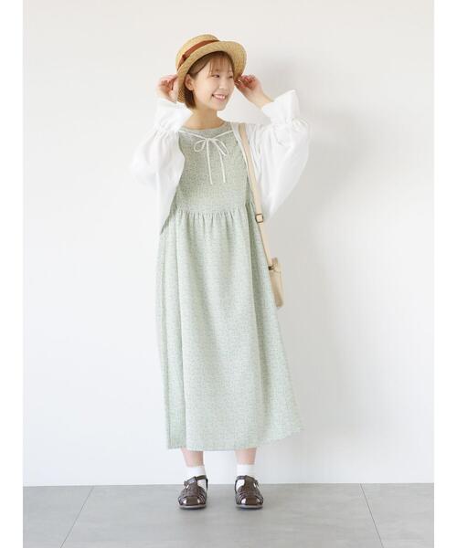 ehka sopo（エヘカソポ）の「リボンボレロ（シャツ/ブラウス・レディース・オフホワイト/ブラック/グリーン・F）」の21枚目の写真