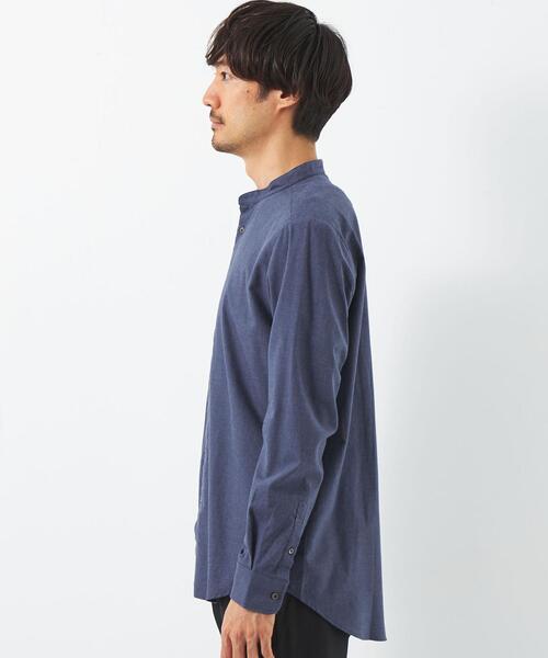 green label relaxing（グリーンレーベルリラクシング）の「【WEB限定】JUSTFIT ビエラ バンドカラー シャツ（シャツ/ブラウス・メンズ・ライトブルー/ライトグレー/ネイビー・L/M/S/XL）」の11枚目の写真