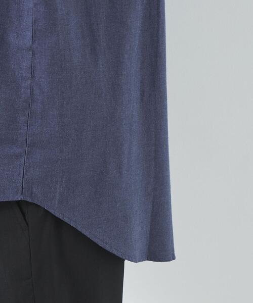 green label relaxing（グリーンレーベルリラクシング）の「【WEB限定】JUSTFIT ビエラ バンドカラー シャツ（シャツ/ブラウス・メンズ・ライトブルー/ライトグレー/ネイビー・L/M/S/XL）」の15枚目の写真