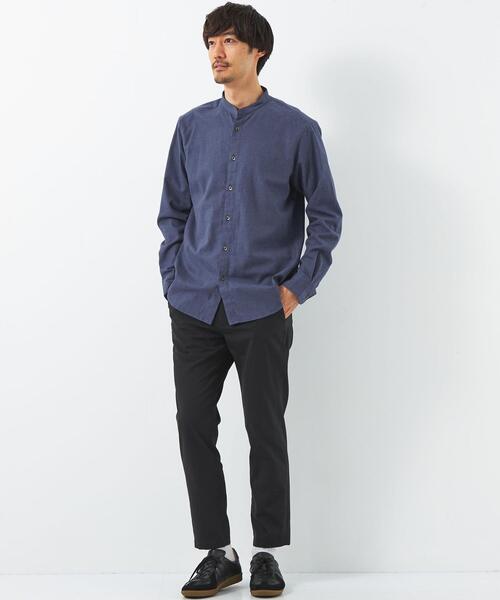 green label relaxing（グリーンレーベルリラクシング）の「【WEB限定】JUSTFIT ビエラ バンドカラー シャツ（シャツ/ブラウス・メンズ・ライトブルー/ライトグレー/ネイビー・L/M/S/XL）」の17枚目の写真