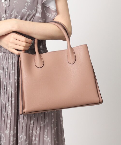 grove(グローブ)の「◆人間工学中仕切り2WAYトート(トートバッグ・レディース・ライトグレー/グレー/ブラック/ブルー/ベージュ系7/ピンク系9/ライトブルー・00)」の7枚目の写真