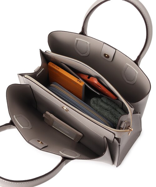 grove(グローブ)の「◆人間工学中仕切り2WAYトート(トートバッグ・レディース・ライトグレー/グレー/ブラック/ブルー/ベージュ系7/ピンク系9/ライトブルー・00)」の19枚目の写真