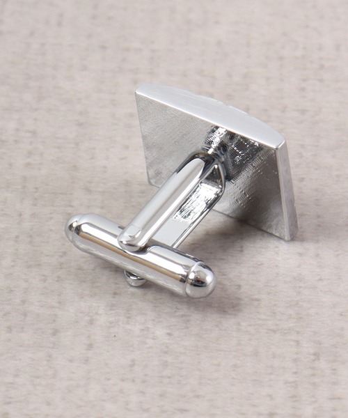 FUNALIVE（ファンアライブ）の「K SELECT シンプル　シルバーカフス　ネクタイピンセット（ネクタイピン・メンズ・ブラック×シルバー・FREE）」の2枚目の写真