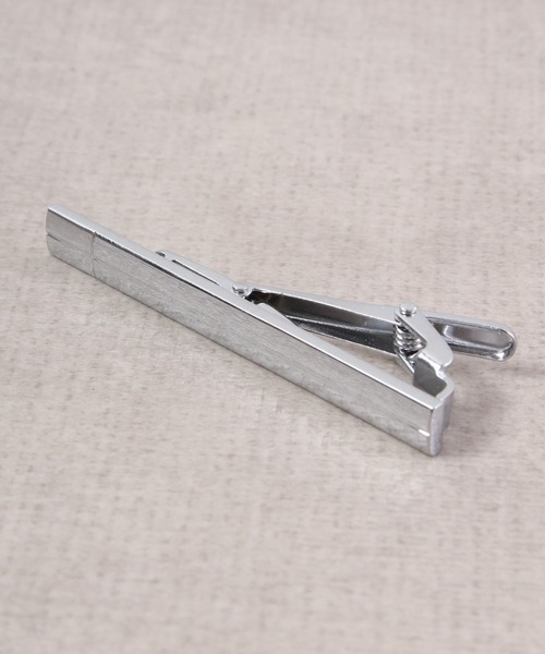 FUNALIVE（ファンアライブ）の「K SELECT シンプル　シルバーカフス　ネクタイピンセット（ネクタイピン・メンズ・ブラック×シルバー・FREE）」の4枚目の写真