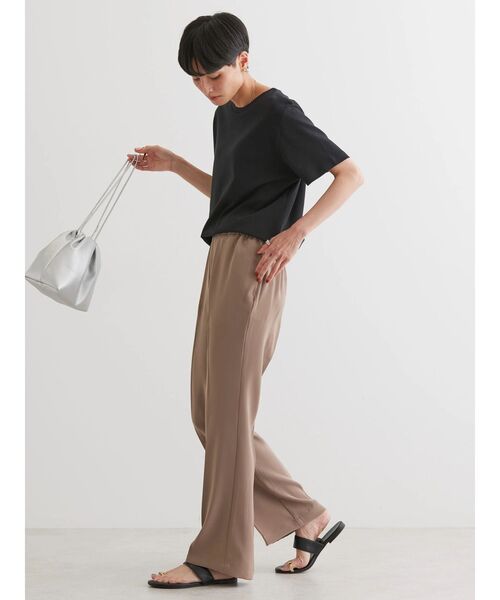 AMERICAN HOLIC（アメリカンホリック）の「美・美・美細見えフレアパンツ（その他パンツ・レディース・モカ/ブラック・XS/S/L/M）」の5枚目の写真