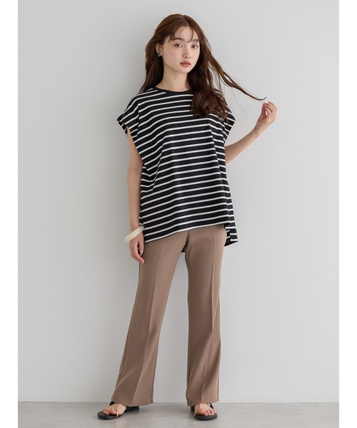 AMERICAN HOLIC（アメリカンホリック）の「美・美・美細見えフレアパンツ（その他パンツ・レディース・モカ/ブラック・XS/S/L/M）」の18枚目の写真