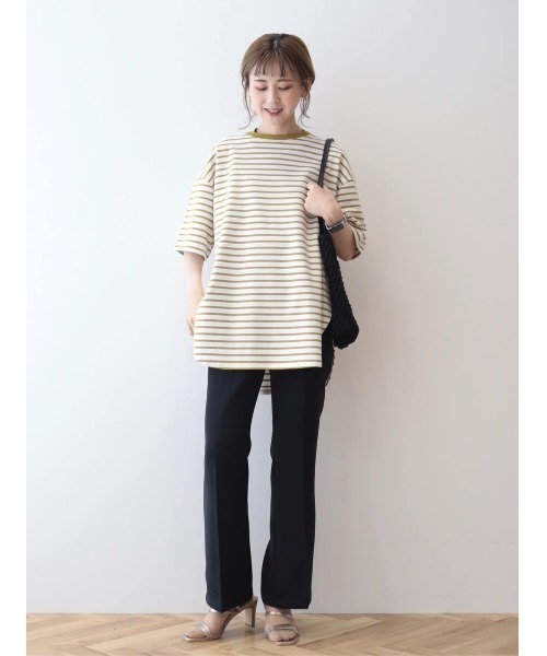 AMERICAN HOLIC（アメリカンホリック）の「美・美・美細見えフレアパンツ（その他パンツ・レディース・モカ/ブラック・XS/S/L/M）」の15枚目の写真