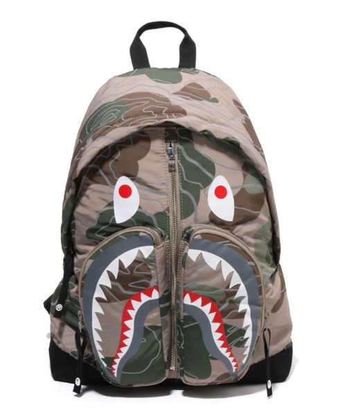 BAPE カモフラージュ シャークリュック bape リュックサック 迷彩