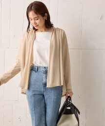 【WEB限定】シアーツイルジャージーショート カーディガン