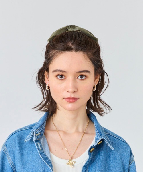 ヘアアクセサリー Chapeau d' O Velour Ribbon D.Clip Chapeau d' O（シャポードオー）の「Chapeau d' O Velour Ribbon