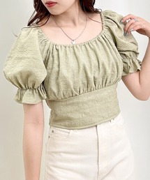 INGNI | Backリボンぽこぽこクロップド／ブラウス(シャツ/ブラウス)