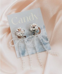 Candy Stripper | 【Liquem×Candy Stripper】CLEAR RIBBON イヤリング(イヤリング)