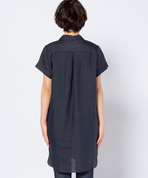 Another Edition(アナザーエディション)の「リネンレースアップチュニック/AEBC LI LACEUP TUNIC◆(ワンピース・レディース・ホワイト/オリーブ/ネイビー・フリー)」の5枚目の写真