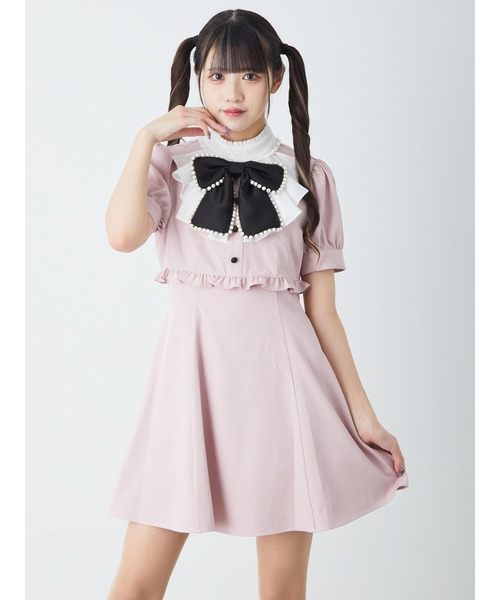 Ank Rouge（アンクルージュ）の「ラッフルフリルスタンドカラー
