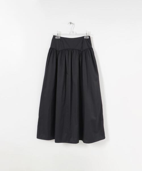 LAATO(ラート)の「GATHER FLARE SKIRT(スカート・レディース・ブラック/ブラウン・FREE)」の2枚目の写真