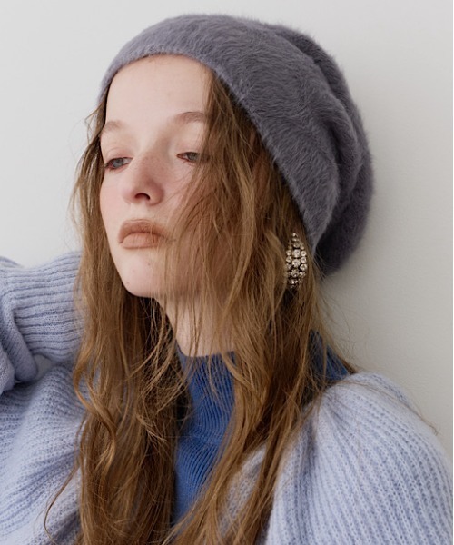 セール】アンゴラニットキャップ（ニットキャップ/ビーニー）｜LA