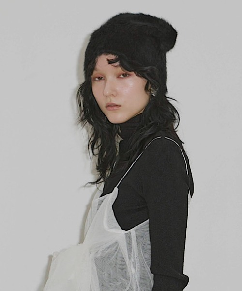 セール】アンゴラニットキャップ（ニットキャップ/ビーニー）｜LA