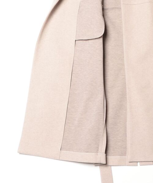 SETUP7(セットアップセブン)の「谷まりあさん着用!SWEET掲載商品【SETUP7】ソフトリバーコート風 ガウンコート Relax TOTE ME Coat(チェスターコート・レディース・グレイッシュベージュ/ブラウン/ブラック/チャコールグレー・M/L)」の5枚目の写真