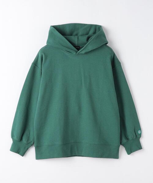 green label relaxing（グリーンレーベルリラクシング）の「【WEB限定】TJ 裏毛 フード プルオーバー 140cm-160cm（パーカー・キッズ・ライトグレー/ダークグリーン/ネイビー/ブラック・160cm/150cm/140cm）」の3枚目の写真
