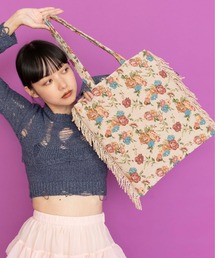 Casselini(キャセリーニ)ジャガードフリンジトート