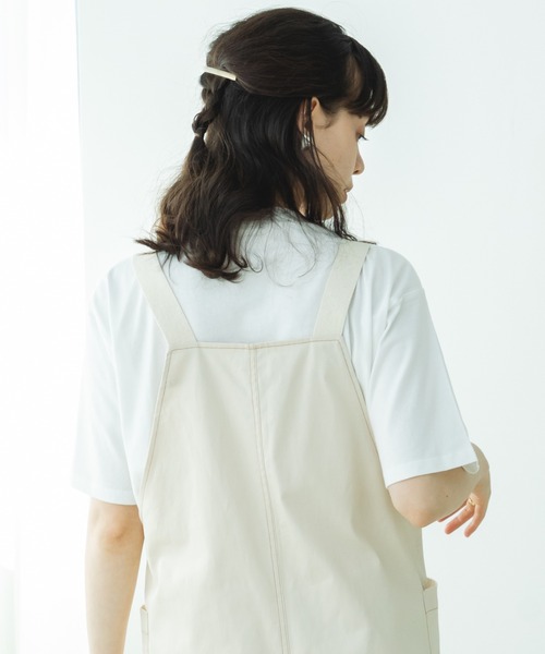 pairmanon(ペアマノン)の「【リンクコーデ】【ママサイズ】ツイルサロペット(サロペット/オーバーオール・レディース・ブルー/インディゴブルー/カーキ/ラベンダー/ホワイト系その他/ベージュ系その他/ブラック系その他・FREE)」の17枚目の写真