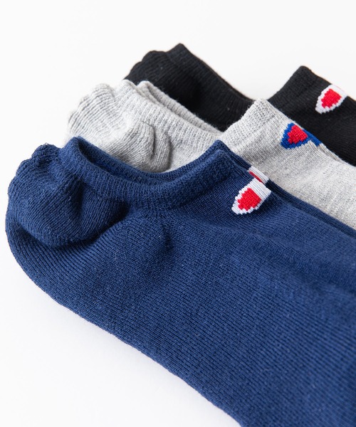 Champion（チャンピオン）の「【CHAMPION/チャンピオン】ゴースト丈　無地　ソックス　3P　CMSCY502　ワンポイントロゴ　3足組　靴下（ソックス/靴下・メンズ・ブラック/ネイビー/ホワイト・LARGE/MEDIUM）」の8枚目の写真