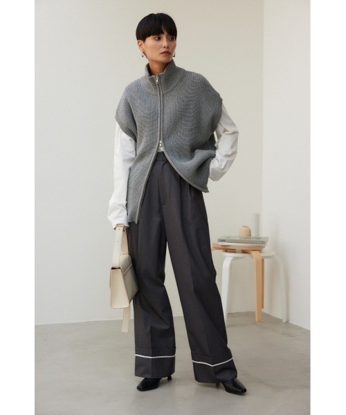 crie conforto(クリーコンフォルト)の「裾リターンワイドパンツ(その他パンツ・レディース・ベージュ/グレー/ブラウン・MEDIUM/SMALL)」の17枚目の写真